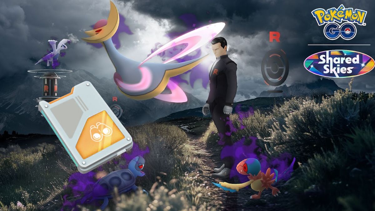 Pokemon GO Adventure Week Taken Over event promo featuring Giovanni, with the Special Research icon added