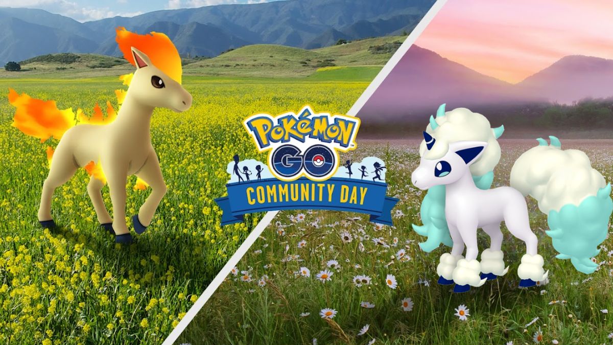 Pokemon GO Ponyta Community Day featuring Shiny Galarian Ponyta