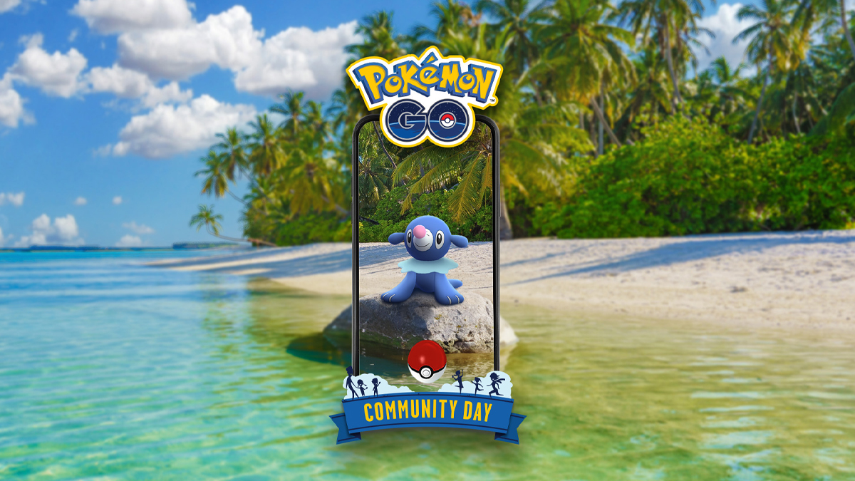 Popplio Community Day Artwork in Pokemon Go