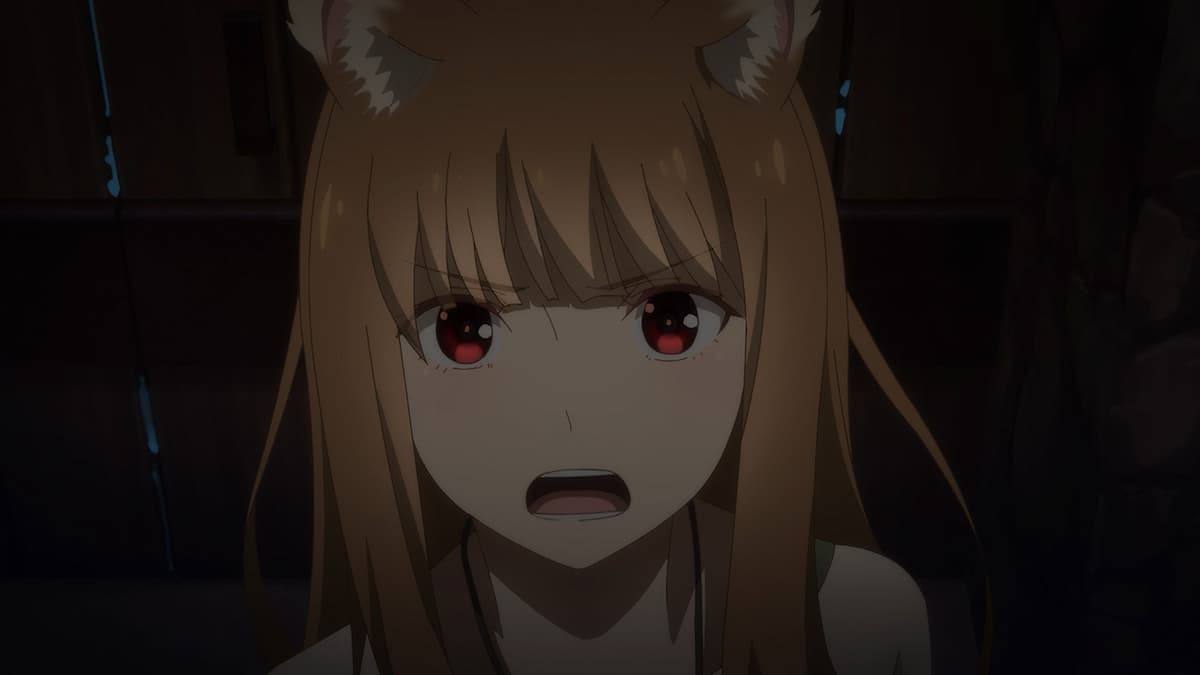 A screenshot from Spice and Wolf Episode 20