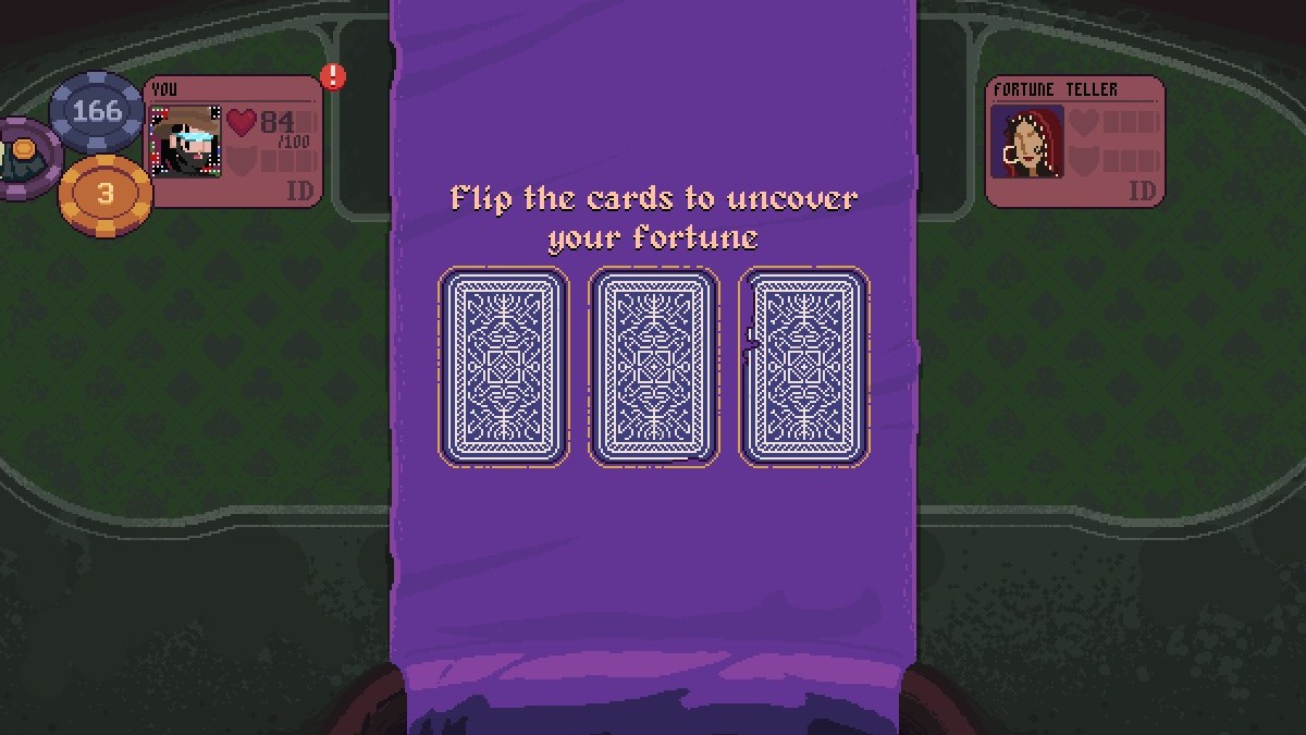 An option for Tarot Reading in Dungeons & Degenerate Gamblers in an article talking about the best Pick your Poison activities