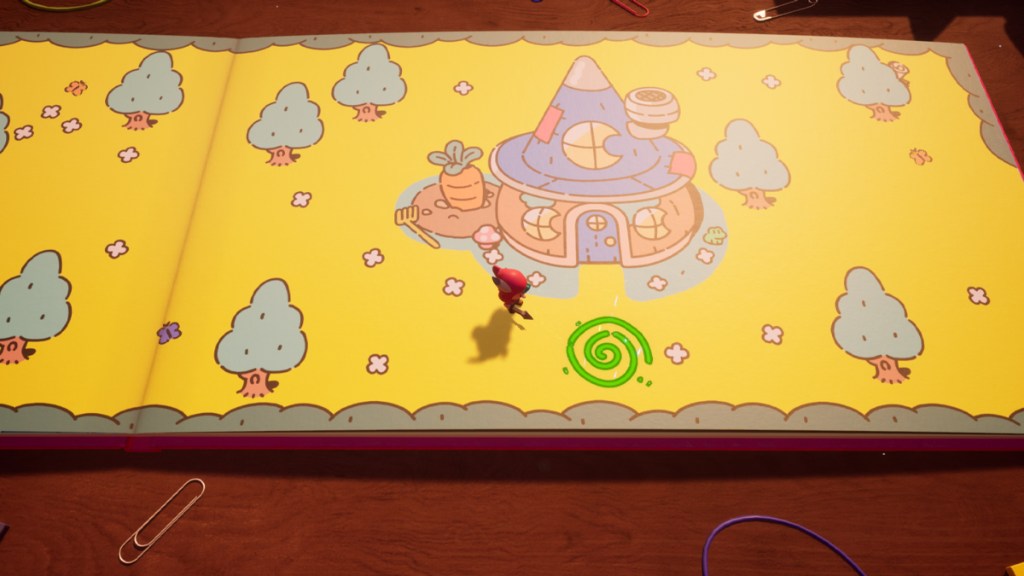 The Plucky Squire 3d to 2D portion screenshot