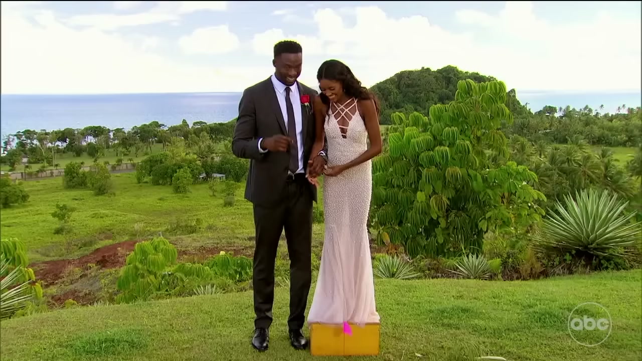 Charity and Dotun from The Bachelorette