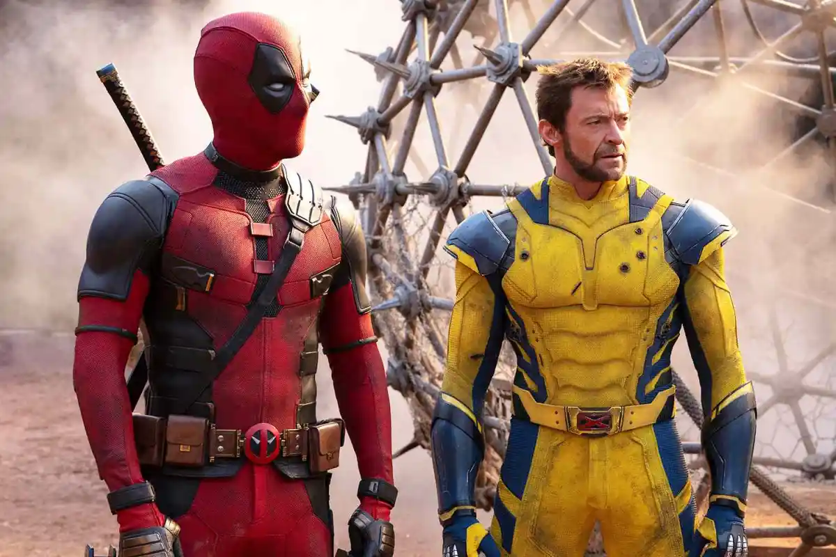 Deadpool and Wolverine standing beside each other in Deadpool & Wolverine