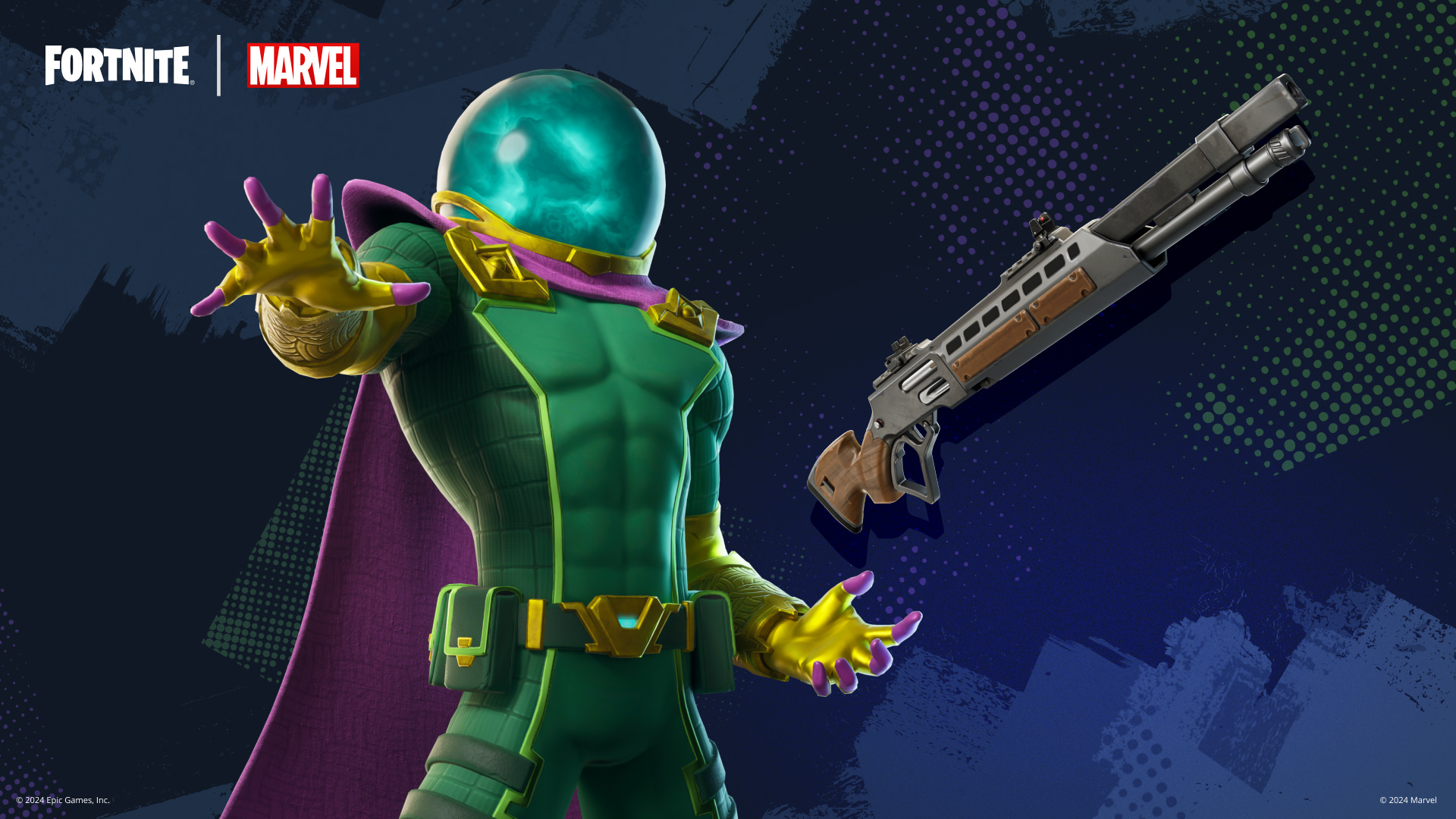 Mysterio in Fortnite Absolute Doom.