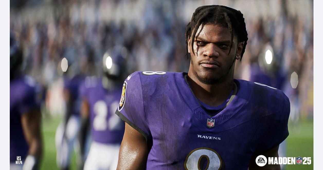 Lamar Jackson in Madden 25.