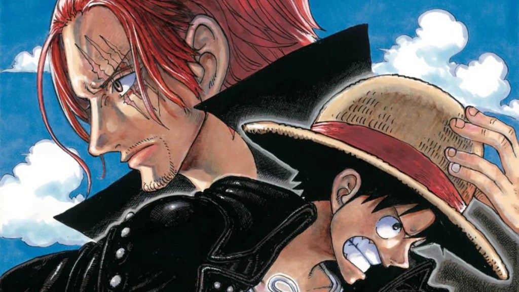 Shanks and Luffy from One Piece  as part of an article about the best anime of all time.