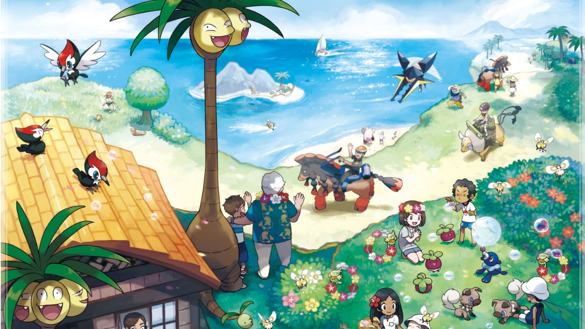 pokemon sm alola artwork