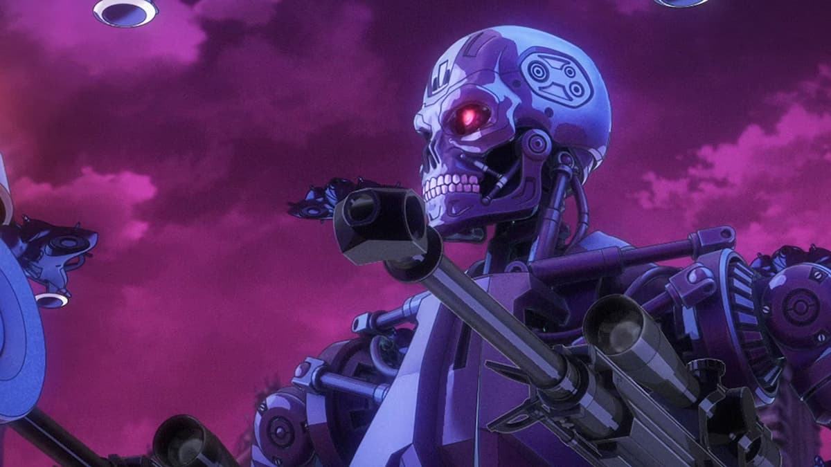 The T-800 in the Terminator Zero anime on Netfix