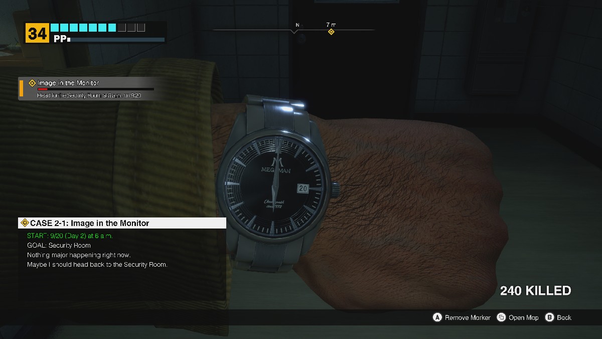 Checking the watch in Dead Rising Deluxe Remaster