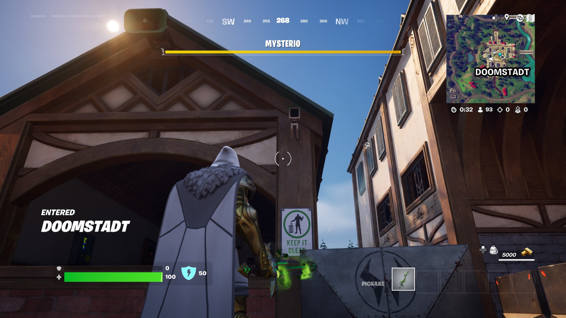 A surveillance camera in Fortnite.