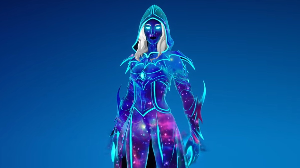 Andromeda Skin in the Fortnite menu.