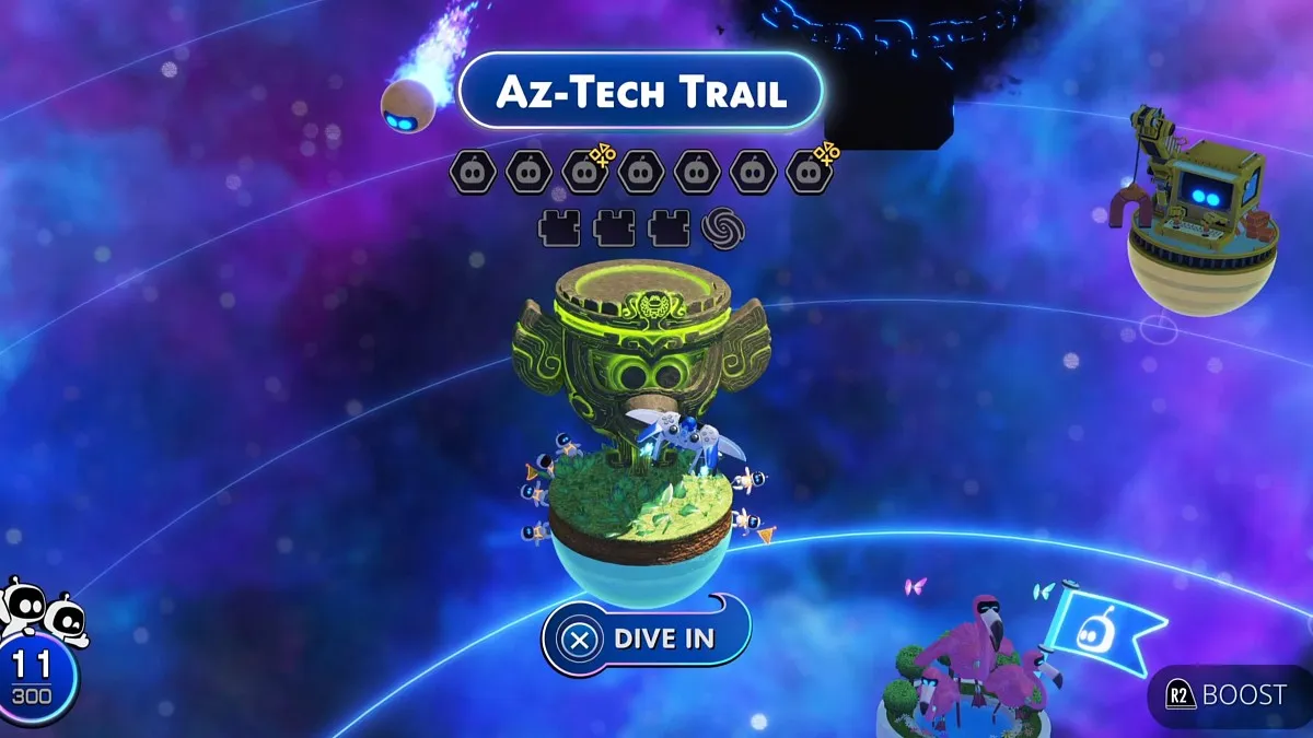 Az-Tech Trail level start.