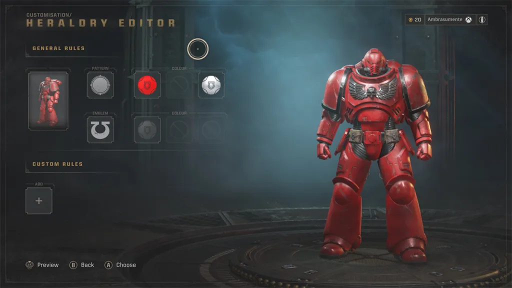 Changing armor color in Warhammer 40k Space Marine 2