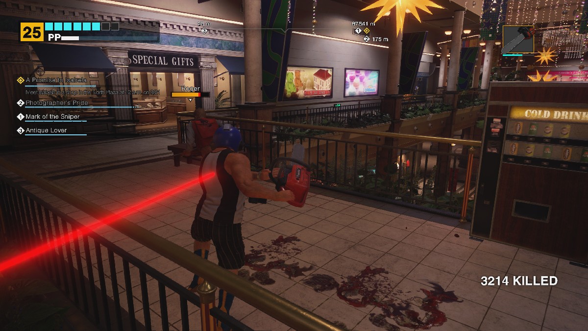 Chasing after Roger in Dead Rising Deluxe Remaster