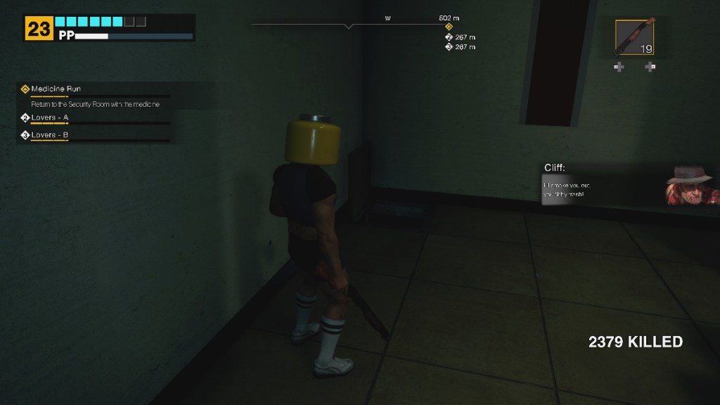 Cliff going into a vent in Dead Rising Deluxe Remaster