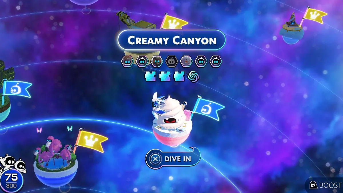 Creamy Canyon level start.