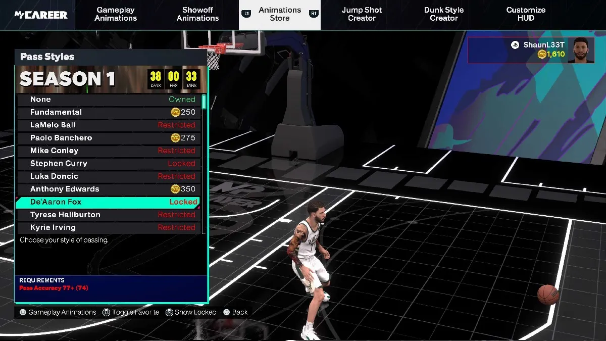 The best Pass Style for 70+ Pass Accuracy in NBA 2K25