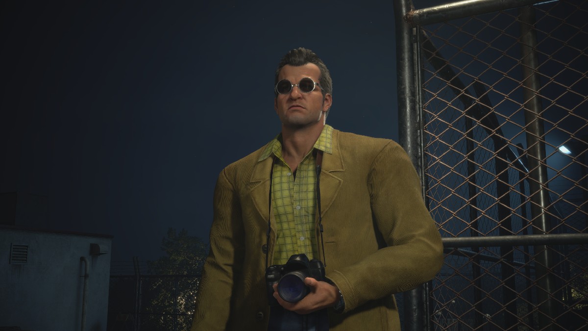 Frank West on the Helipad in Dead Rising Deluxe Remaster