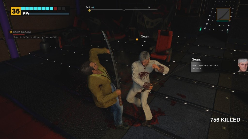 Attacking Sean in Dead Rising Deluxe Remaster