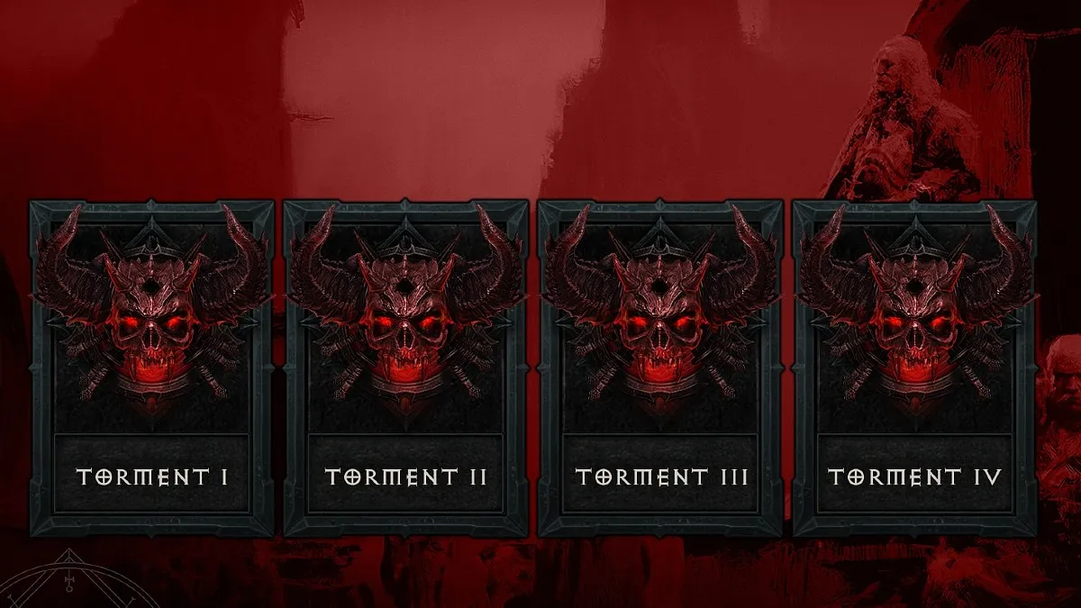 Torment Difficulties in Diablo 4.