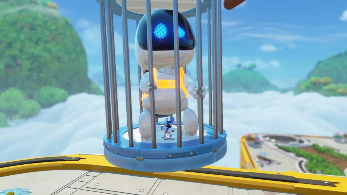 Jumping in a cage to save the Bot.