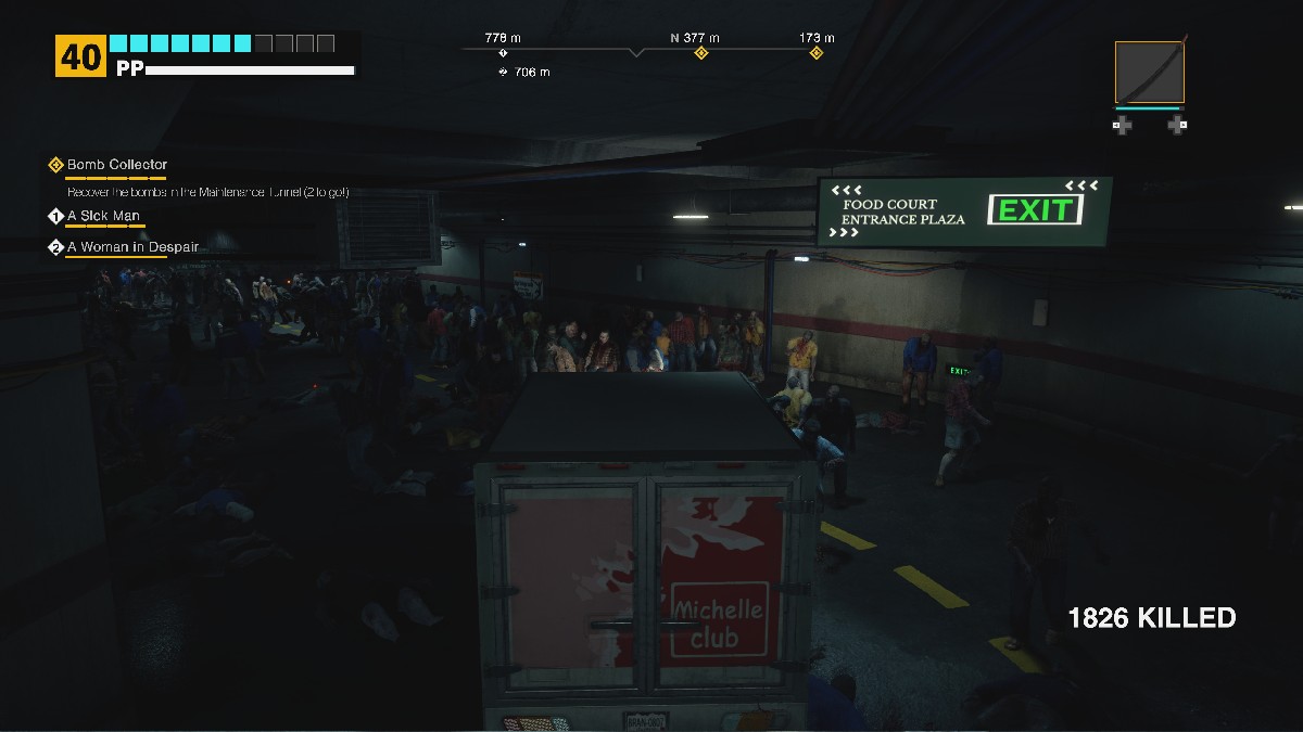 Driving in the tunnel in Dead Rising Deluxe Remaster