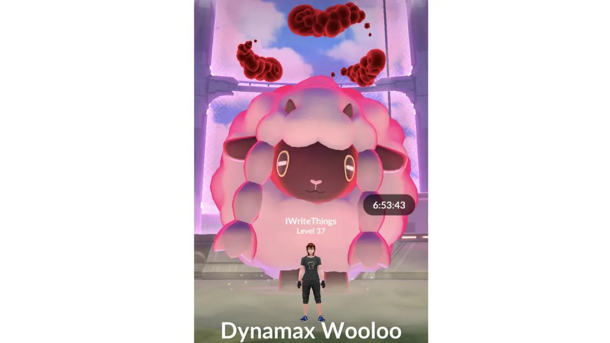 Dynamax Wooloo at Power Spot in 