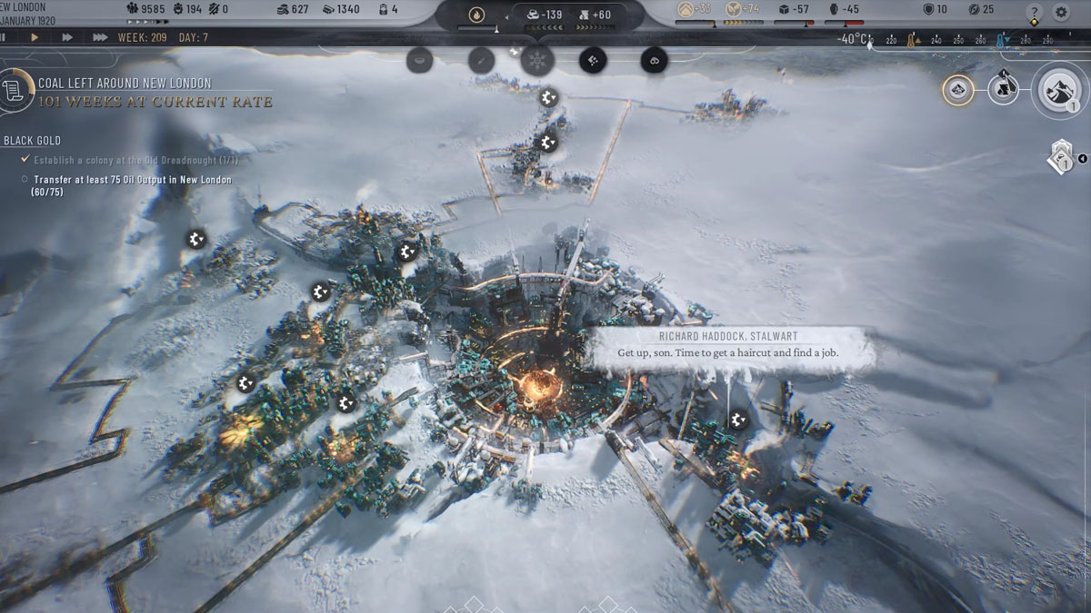 The map in Frostpunk 2.