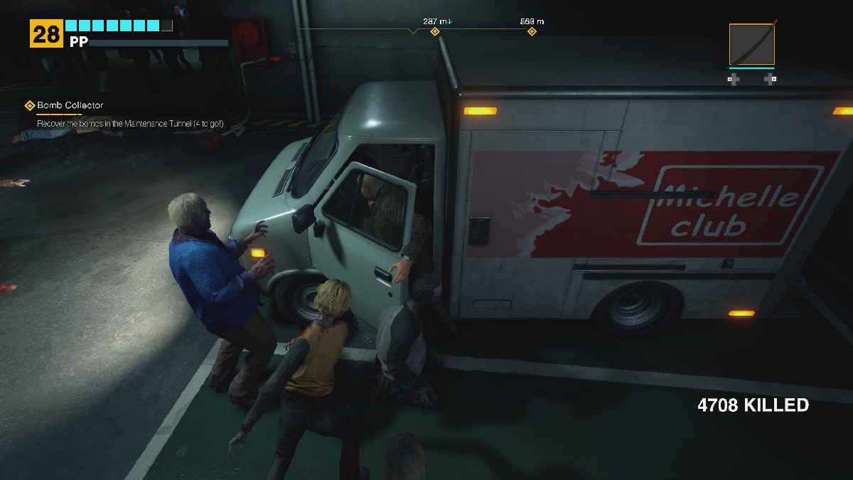 Getting into the Van in Dead Rising Deluxe Remaster