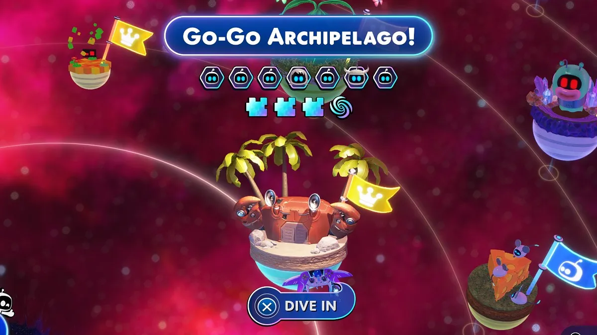 Go-Go Archipelago level in Astro Bot.