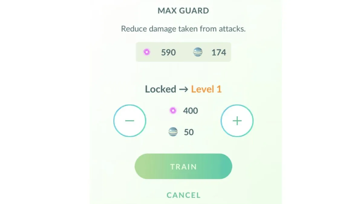 Screenshot showing How to Unlock Max Moves in Pokemon GO