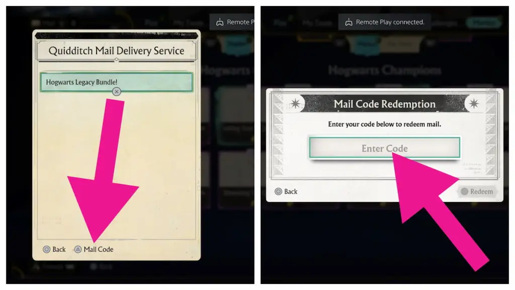 How to redeem codes in Harry Potter Quidditch Champions