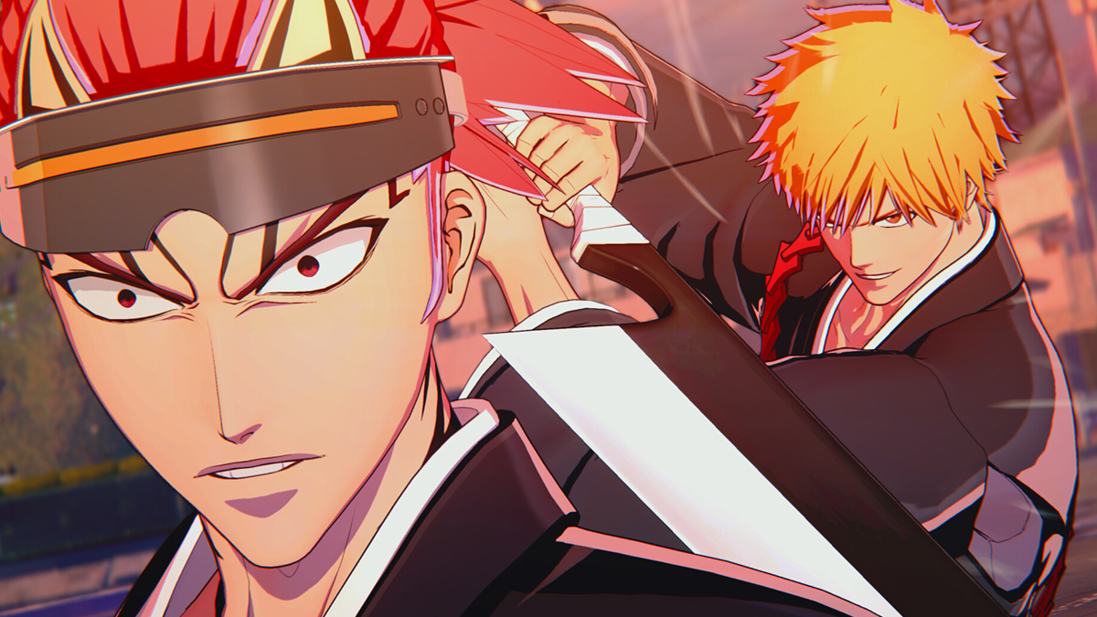 Ichigo pulls sword on Renji in screenshot for Bleach Rebirth of Souls via Steam