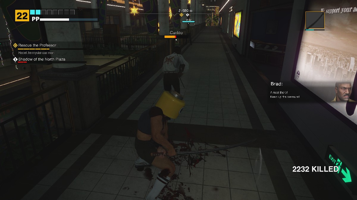 Katana attack in Dead Rising Deluxe Remaster on Carlito