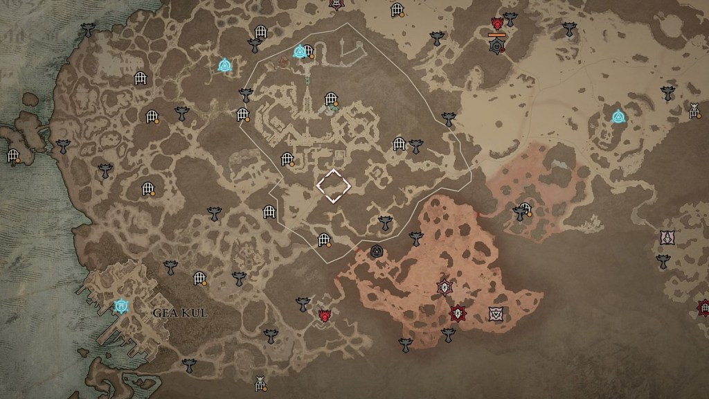 Kehjistan map in Diablo 4.