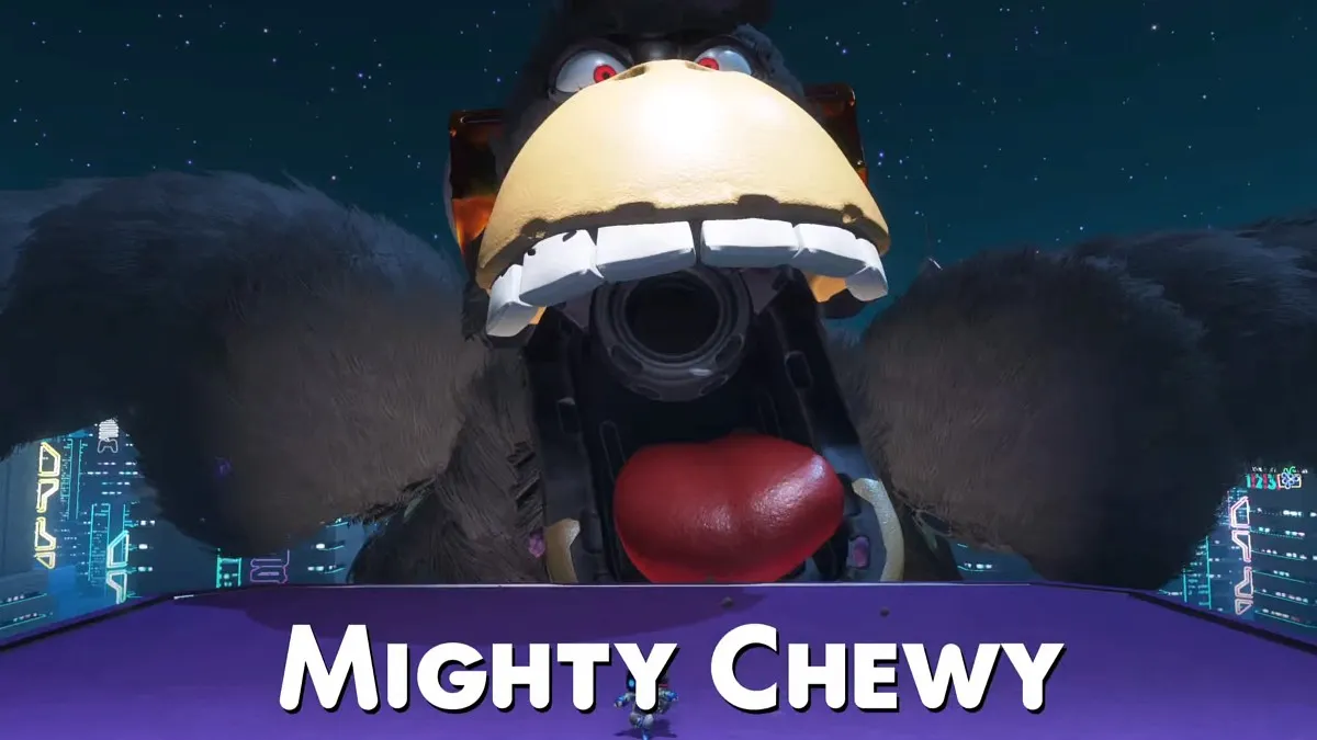 Mighty Chewy boss start.