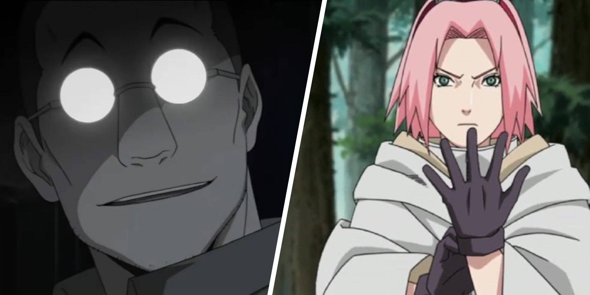 Split Image of Shou Tucker and Sakura