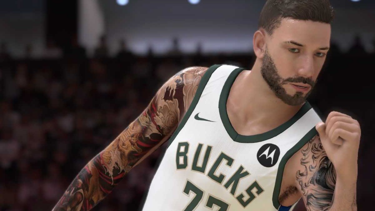 A MyPLAYER doing a standing emote in NBA 2K25 in an article detailing if NBA 2K25 is pay to win