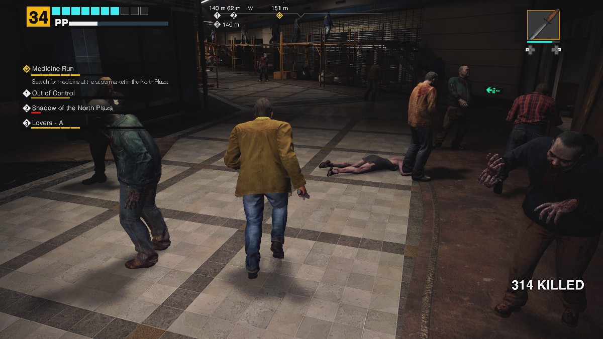 Inside North Plaza in Dead Rising Deluxe Remaster