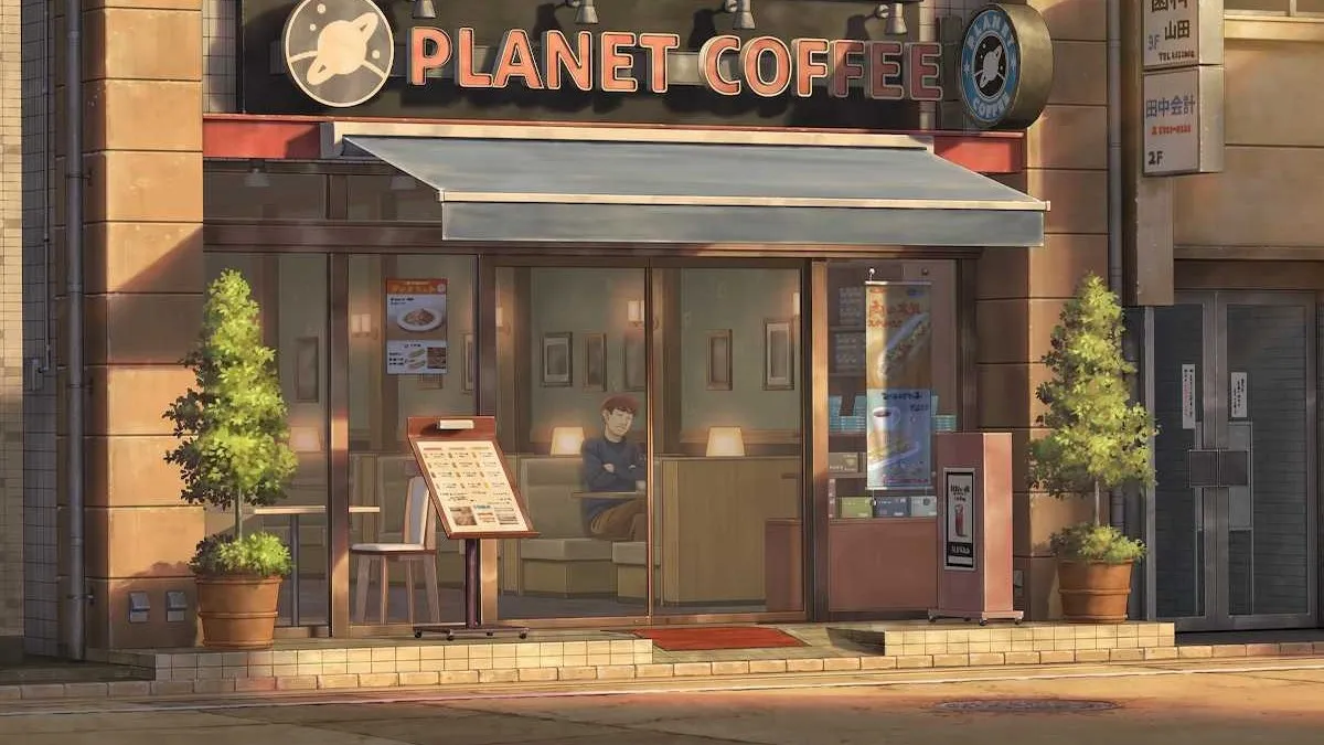 Planet Coffee in Chapter 7 of Emio: The Smiling Man