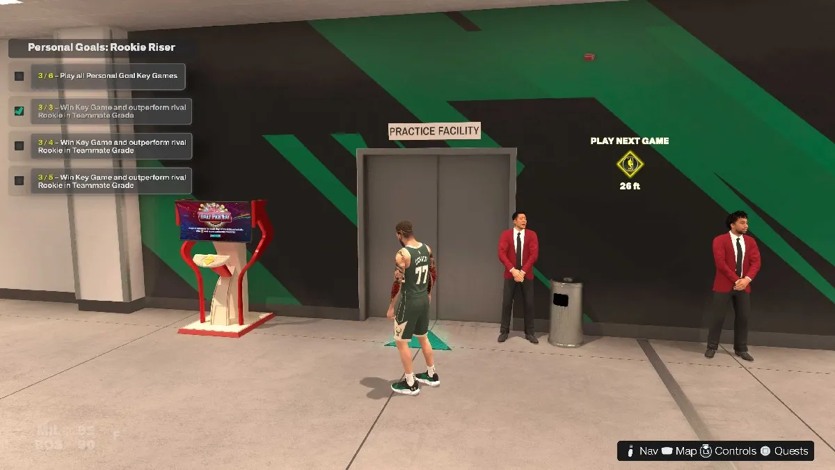 The Practice Facility inside of the Arena in NBA 2K25