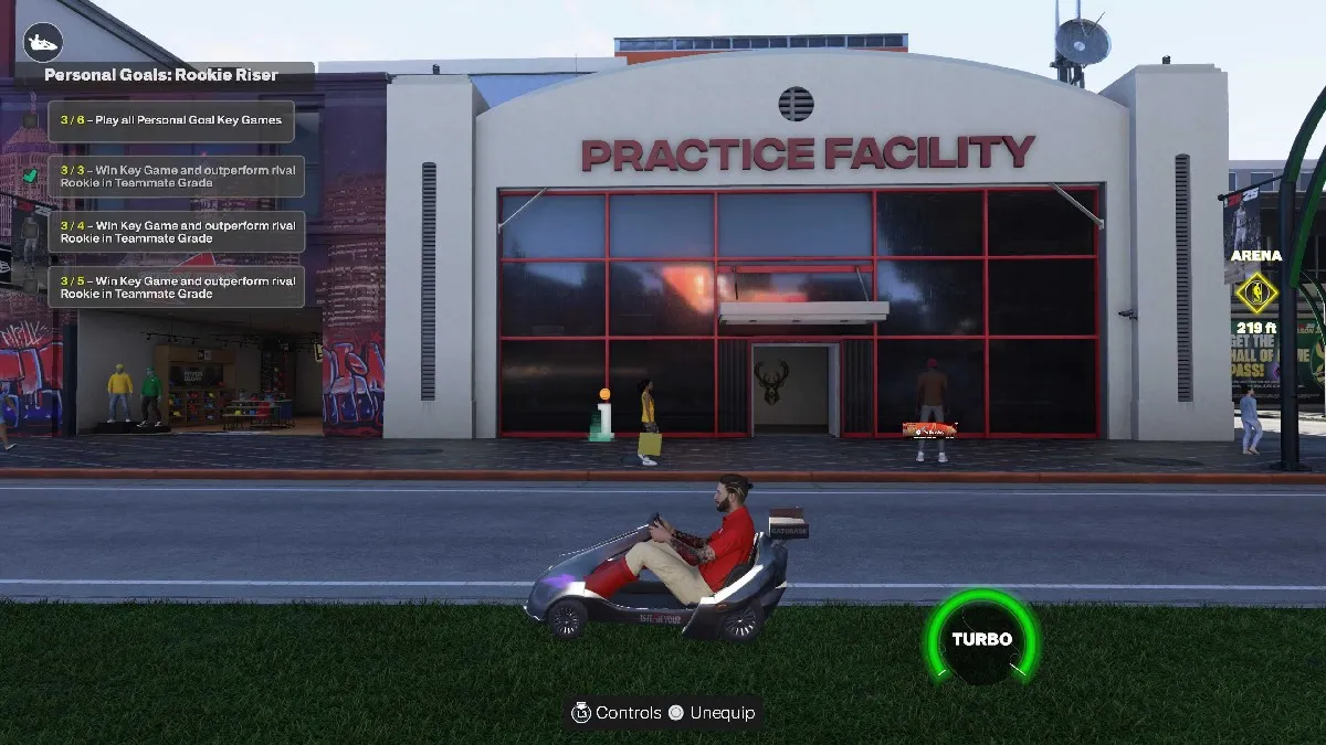 The Practice Facility outside in The City in NBA 2K25