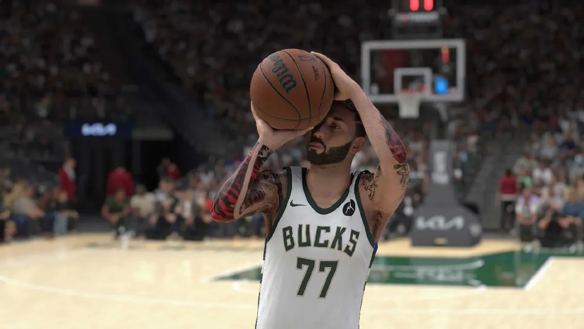 The Push shot timing profile with MyPlayer in NBA 2K25