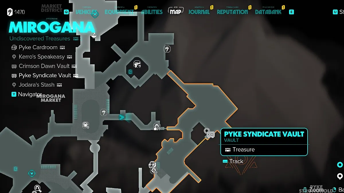 Pyke Syndicate Vault map in Star Wars Outlaws.