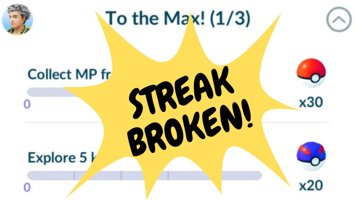 Streak Broken Glitch Pokemon GO To the Max Research Reset