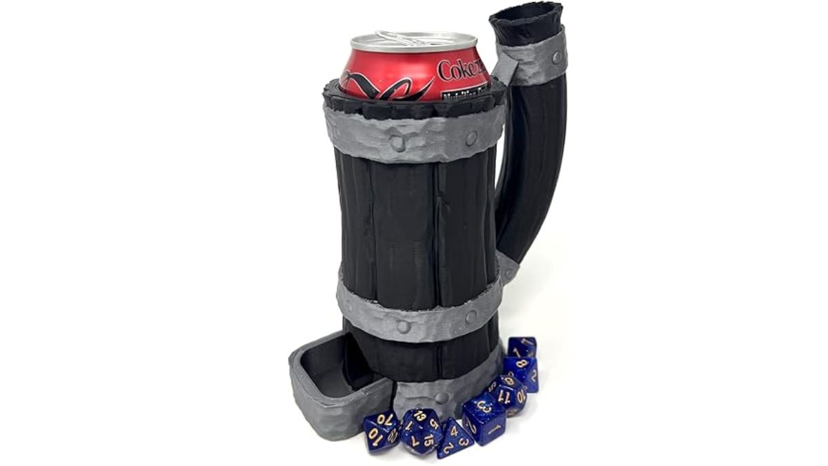 Tavern Mug Dice Tower and Drink Holder for DnD