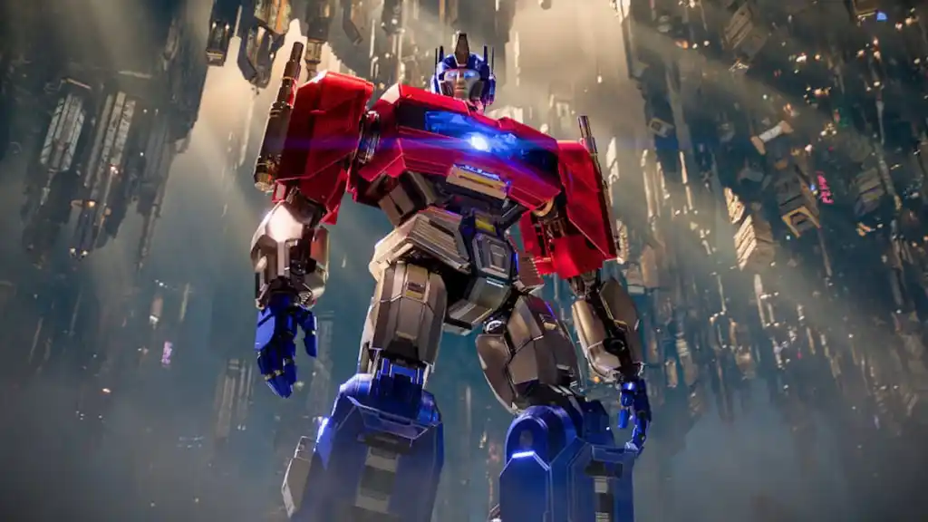 Optimus Prime at the end of Transformers One