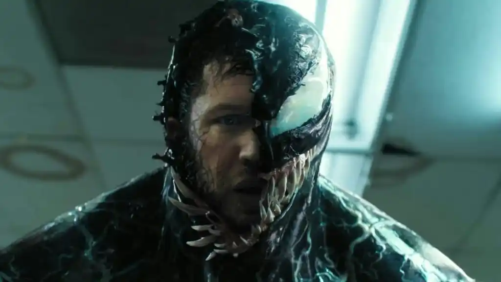 Eddie Brock as Venom in the 2018 film