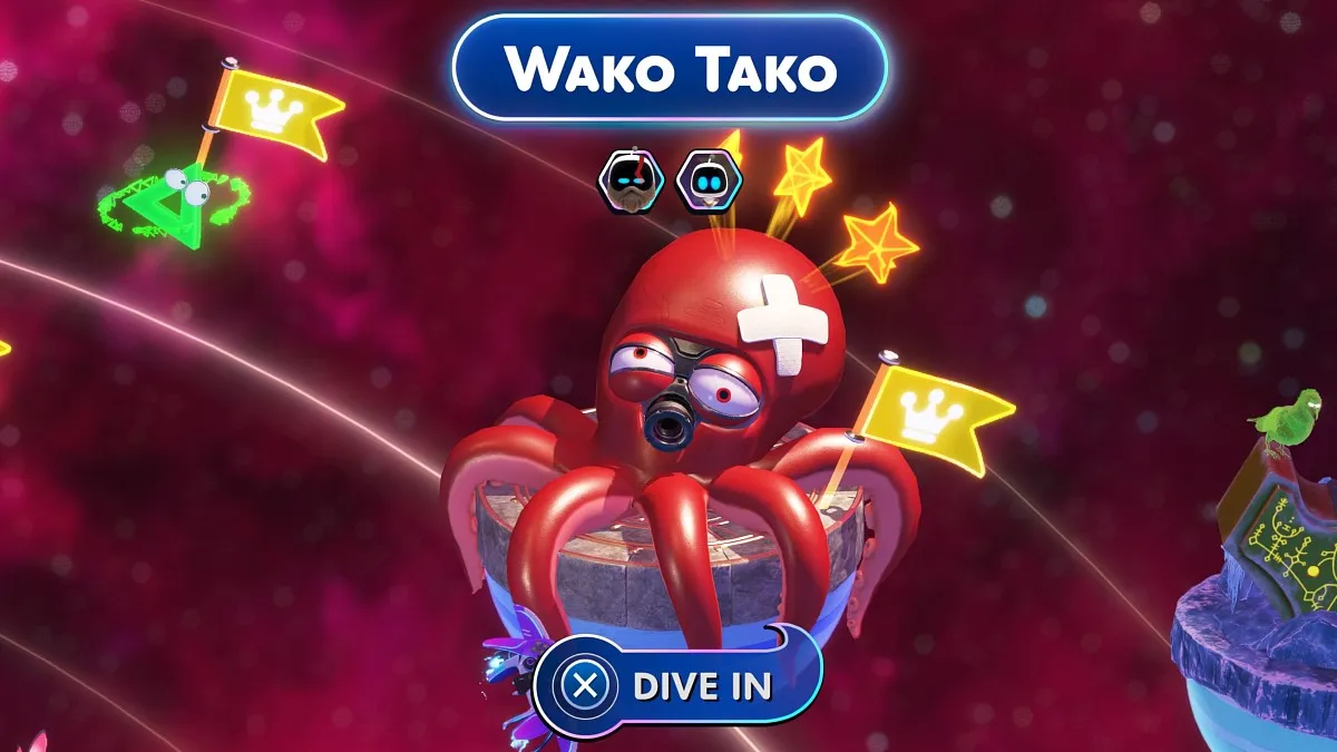 Wako Tako level in Astro Bot.